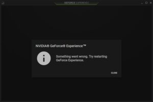 Solutions to Fix GeForce Experience Error Code 0x0001