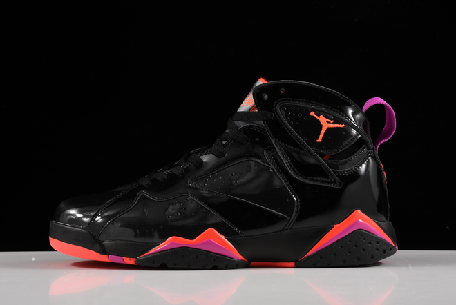 Air Jordan 7 “Patent Leather” Black/Anthracite-Smoke Grey-Bright Crimson 2020 313358-006