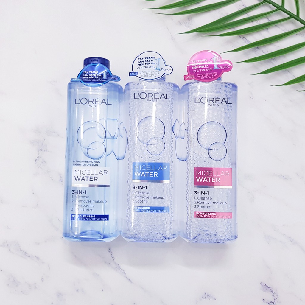[Review] Nước tẩy trang L’Oreal Paris Micellar Water 3-in-1 - Đẹp 3000