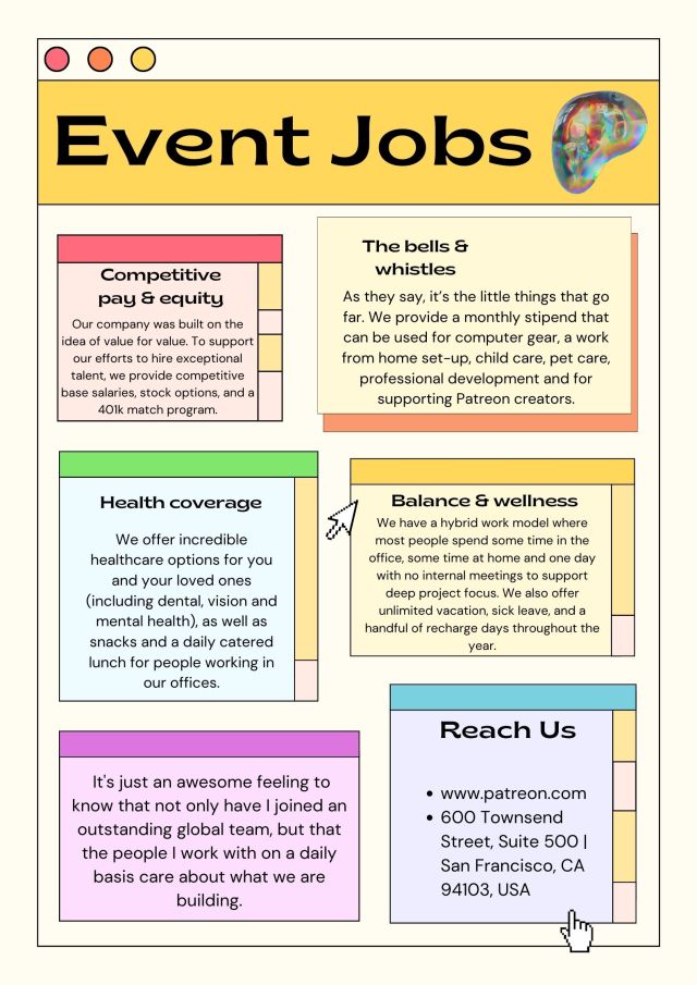 patreon on Tumblr: Event Jobs - www.patreon.com