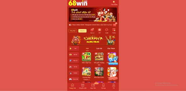 68Win|68Win.Com - Nhà Cái #1 Việt Nam | Đăng Ký + 88k