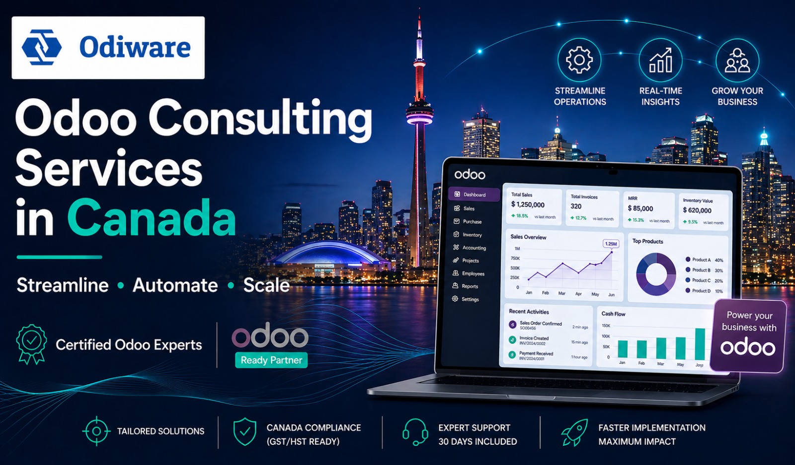 Odoo Consulting Services in Canada | Odiware Experts