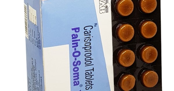 Pain O Soma 500mg (Vanadom / Carisoprodol) Treat Muscle Pain and Spasm